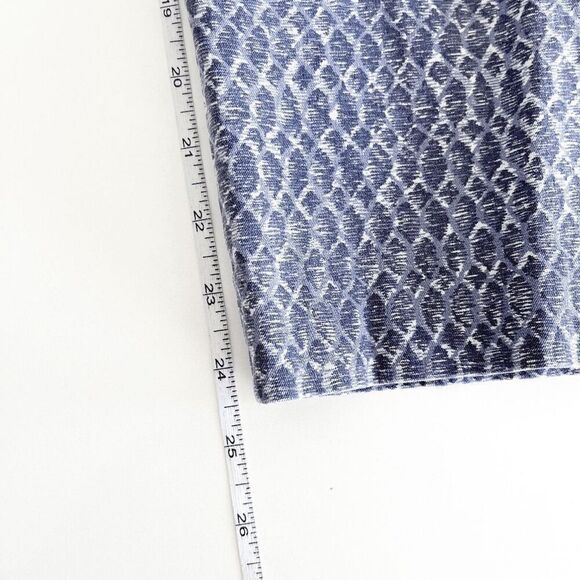 Banana Republic Womens Sloan Fit Trouser Ankle Pants Northern Python Blue White - Picture 9 of 10